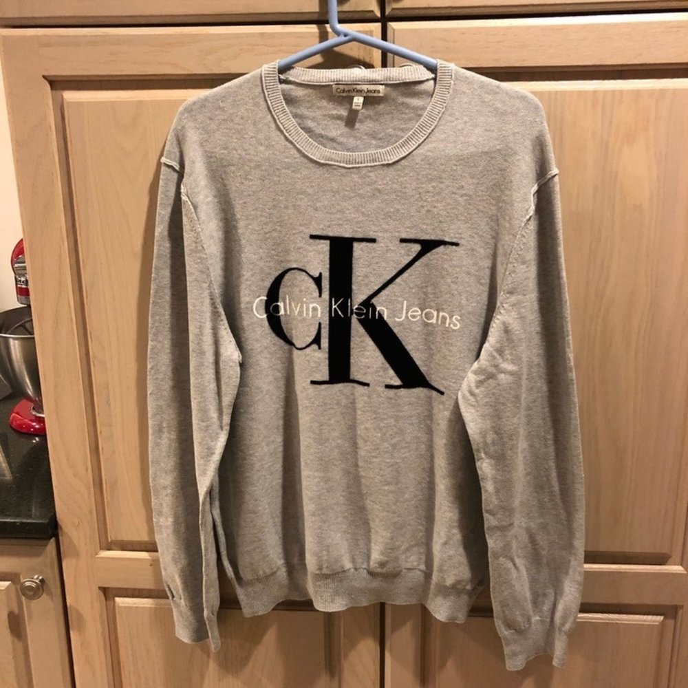 CALVIN KLEIN JEANS GREY GRAY SWEATER